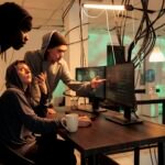 Custom vs template websites: the case for tailored development. internet technology security specialists team fixing computer system cyberattack